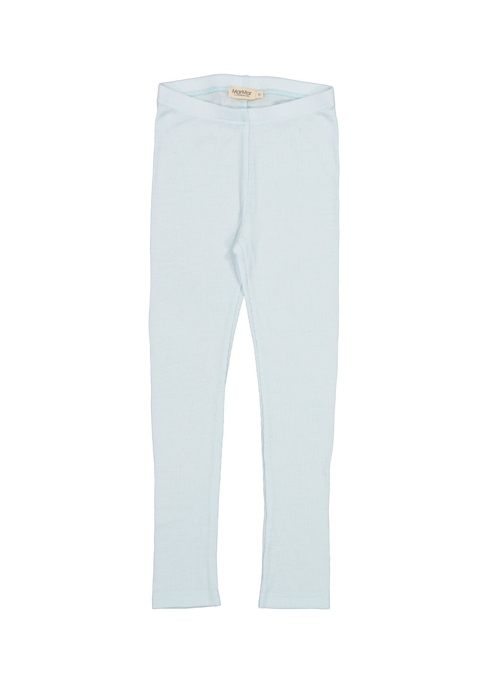 Lyseblå leggings til børn i merinould