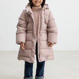 Oxford Coat, Down Jacket - Light Plum