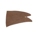 brunt, trekantet strikket halstørklæde for børn