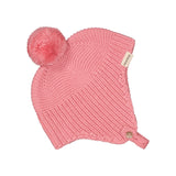 Aly Pompom, Knitted Hat - Raspberry