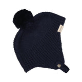 Aly Pompom, Knitted Hat - Ink
