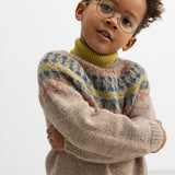 Arni, Knit Scarf - Green Mustard