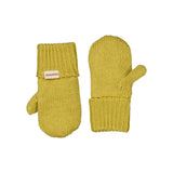 Alvilda, Knitted Mittens - Green Mustard
