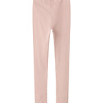 Lyserøde leggings til børn i ribstrikket materiale