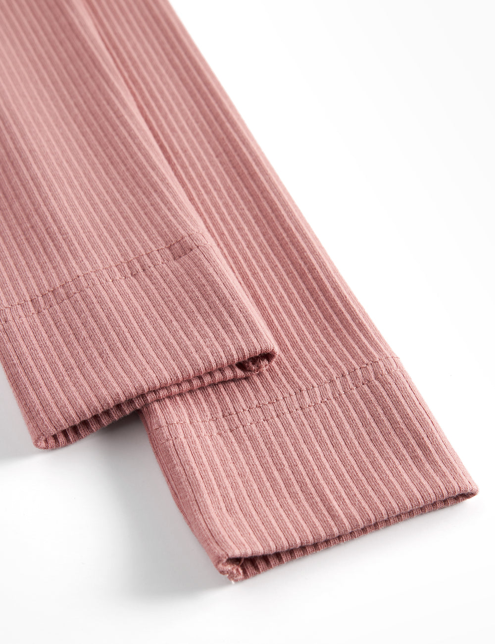 Røde ribbet strimlet leggings til børn