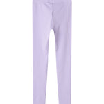 Lys lilla ribstrikkede leggings til børn