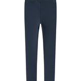 Blå ribstrikkede leggings til børn