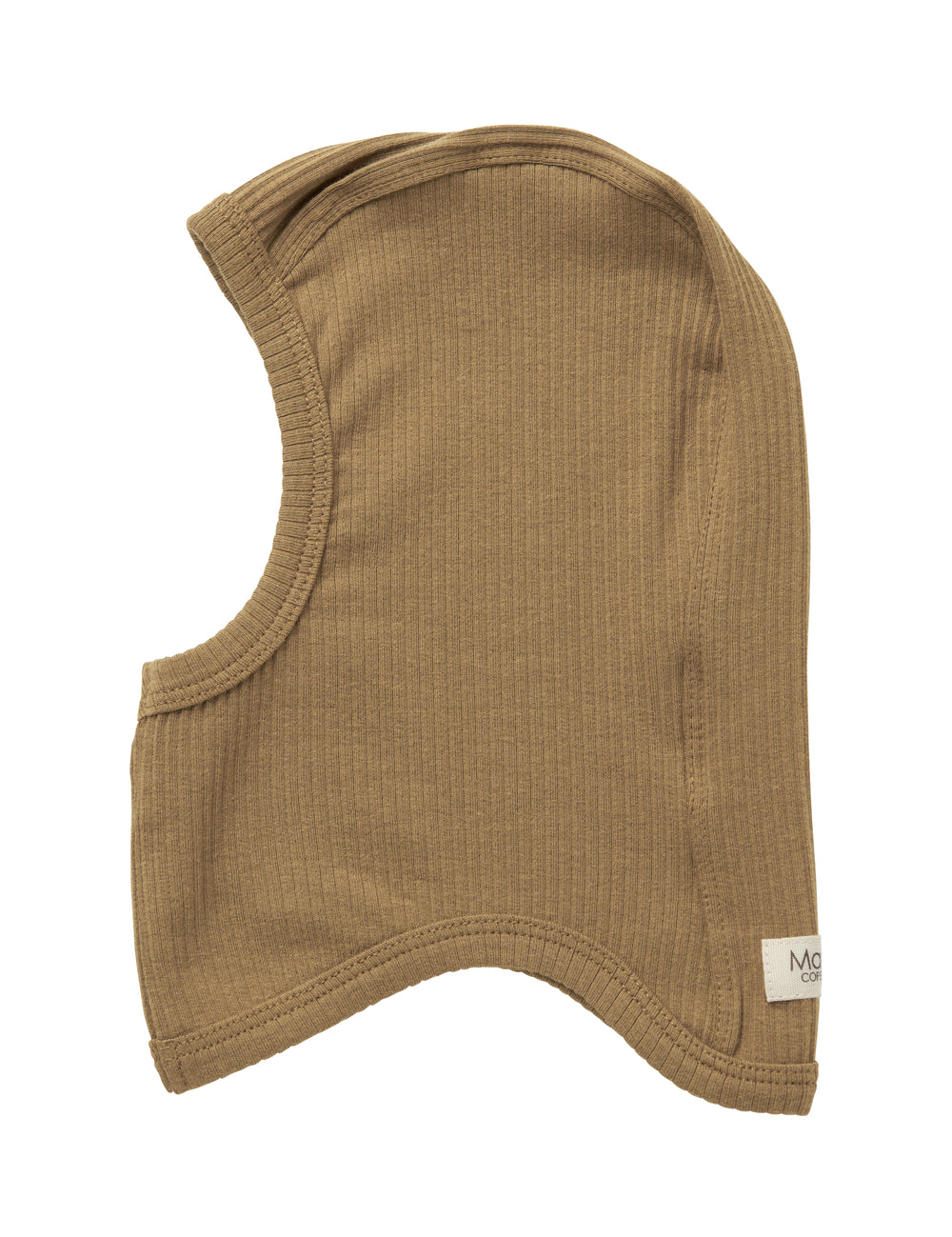 Ribstrikket brun elefanthue til børn