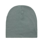 Grøn ribstrikket hue til børn