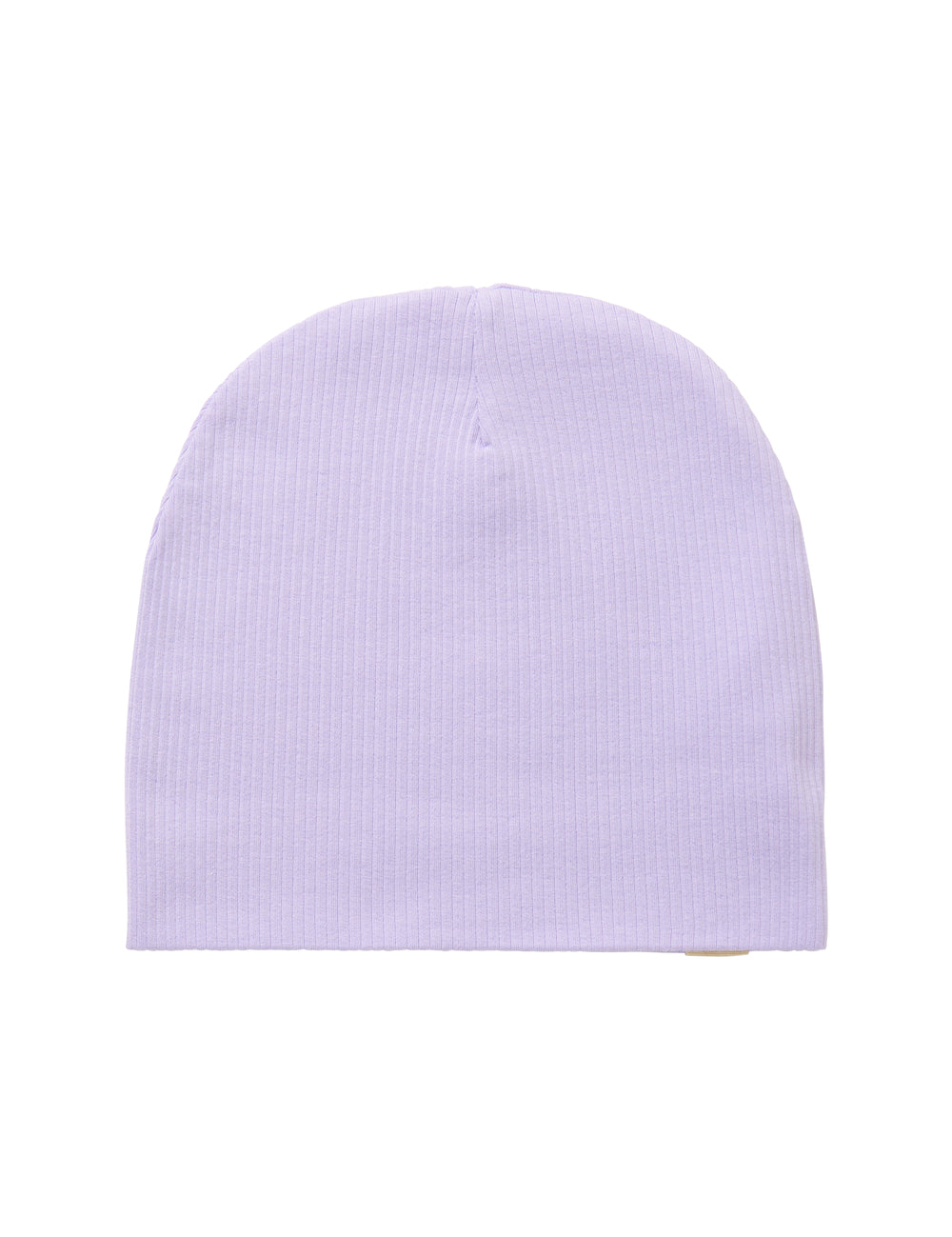 Ribstrikket lyse lilla børnehue