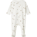 Baby heldragt med fuglmønster og futter