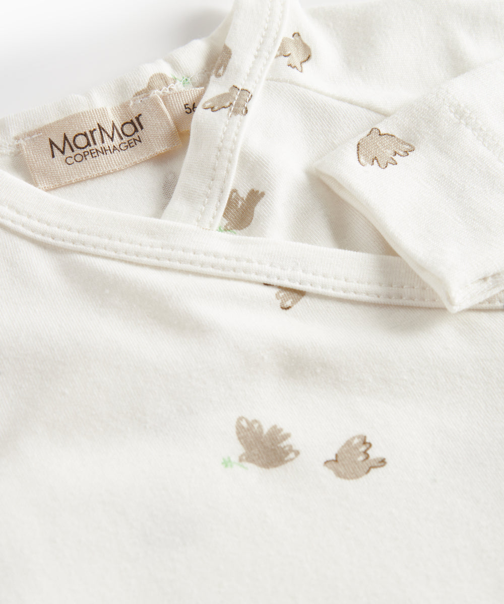 Baby heldragt med fuglmønster