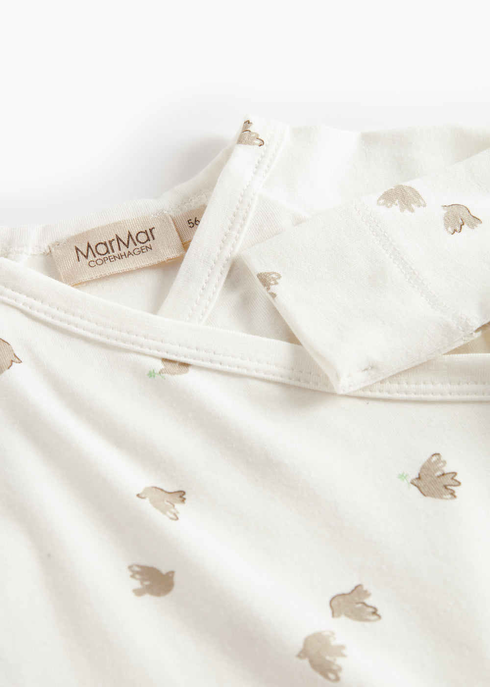 Baby heldragt med fuglmønster