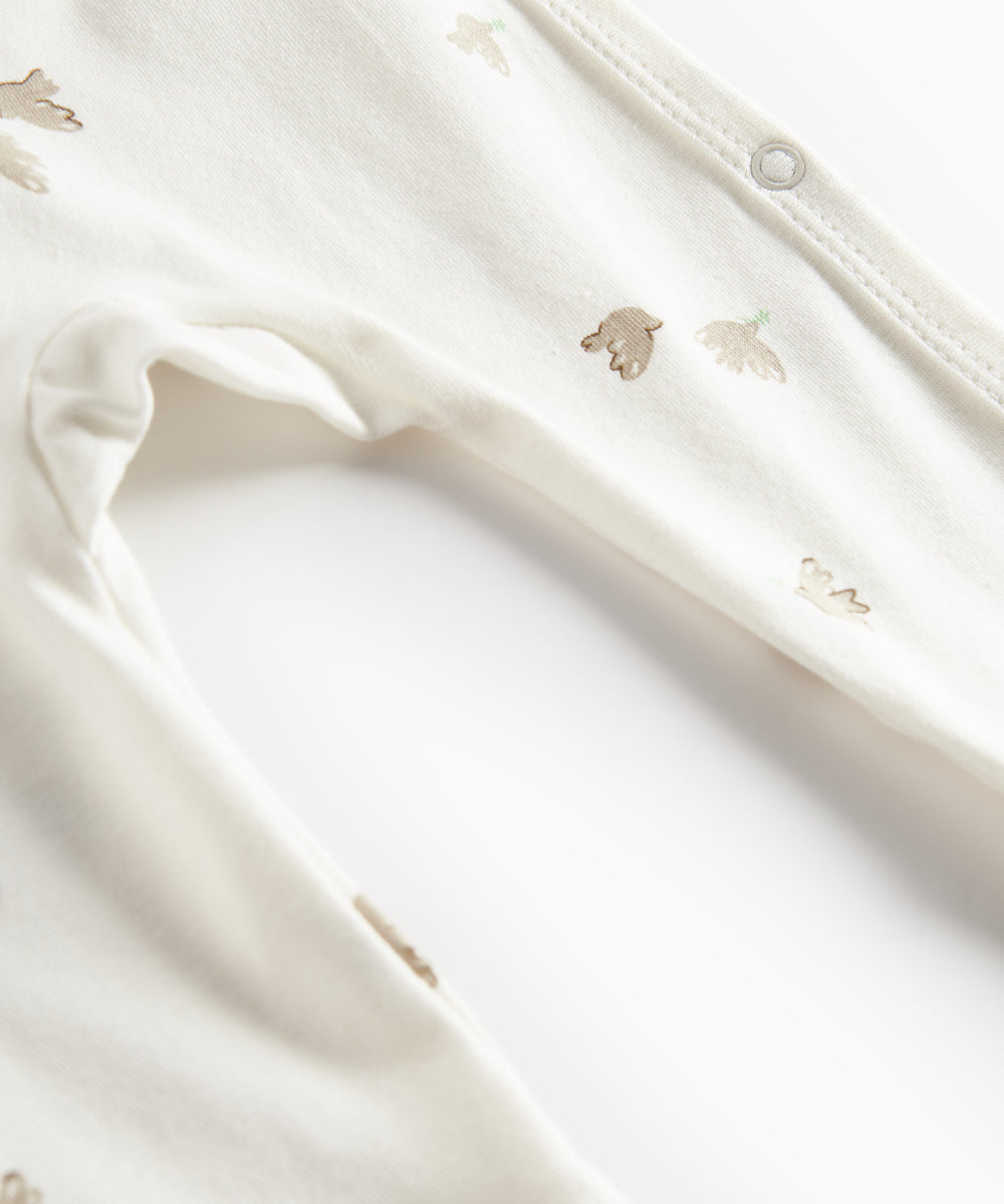 Baby heldragt med fuglmønster