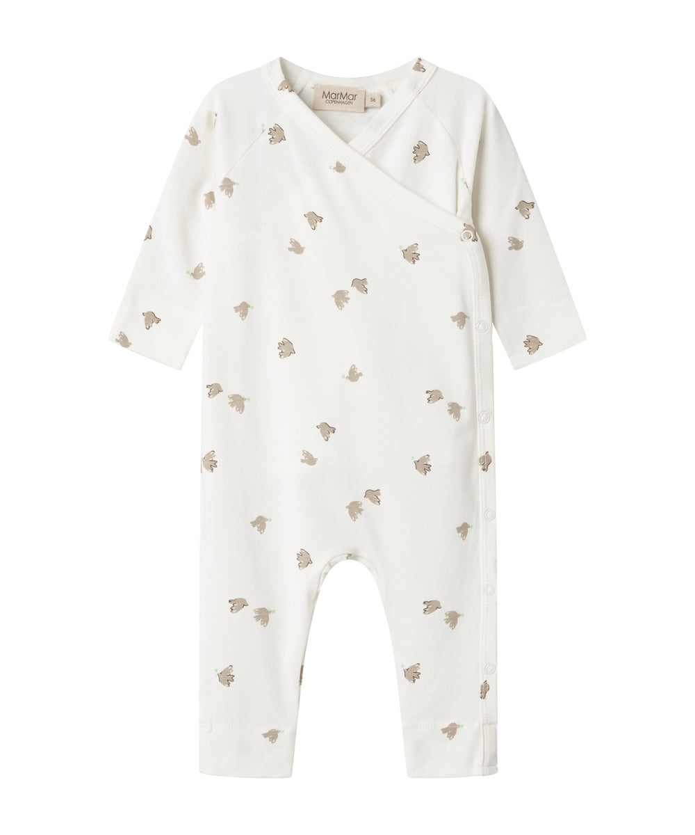 Baby heldragt med fuglmønster