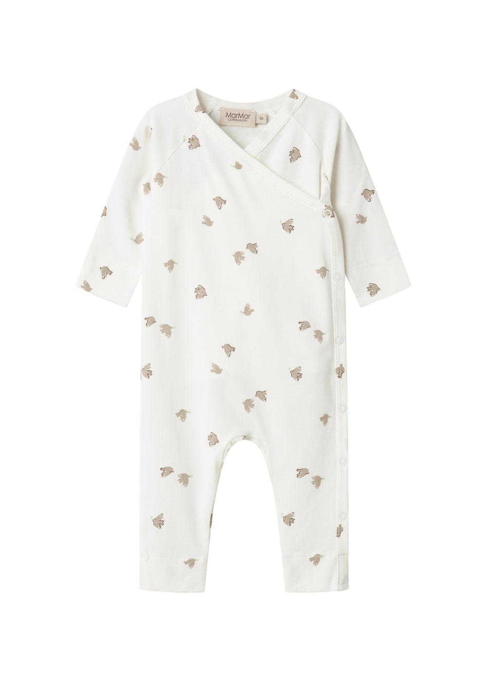 Baby heldragt med fuglmønster