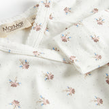 Baby heldragt med blomstermønster