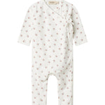 Baby heldragt med blomstermønster