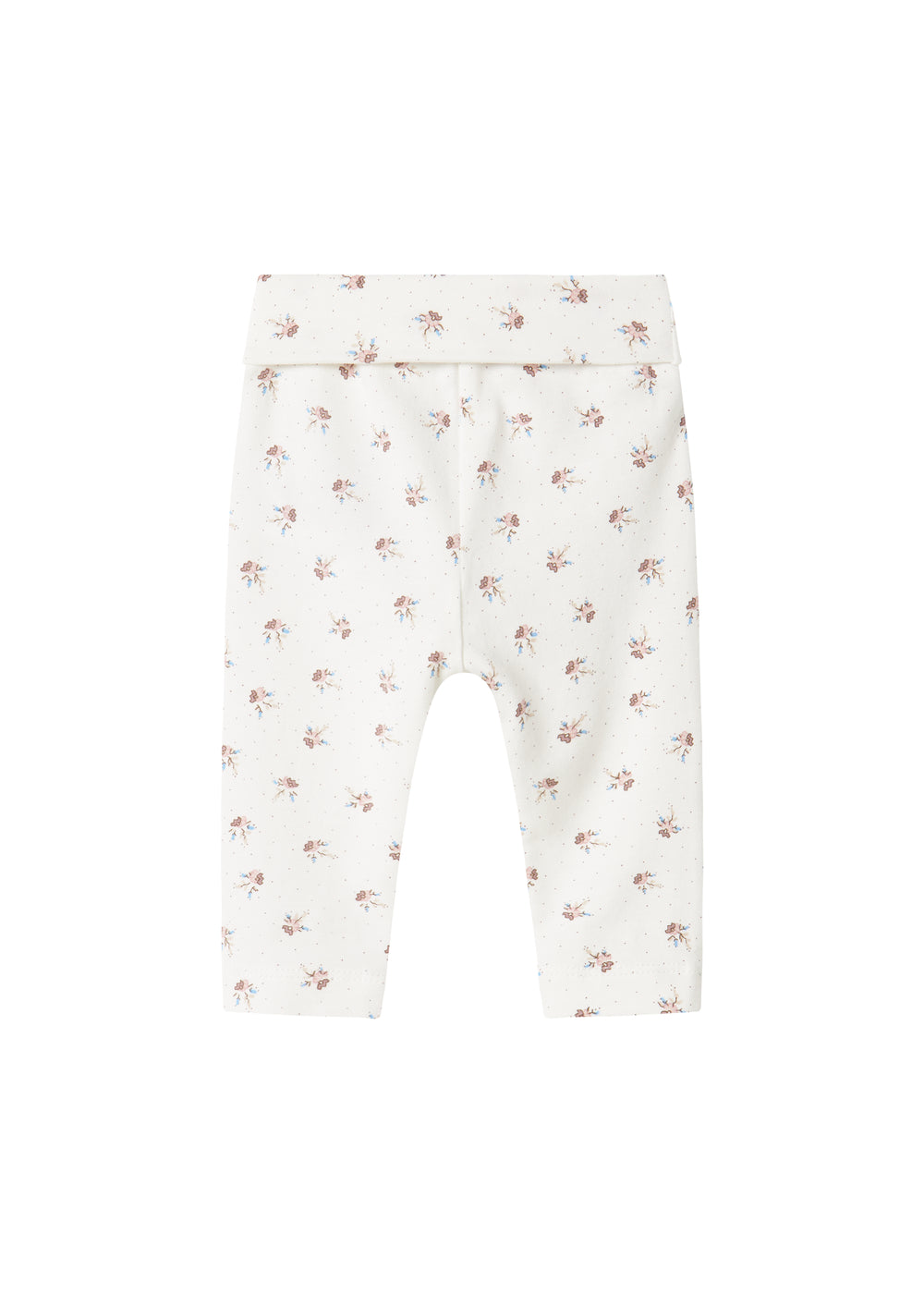 Bløde babybukser med blomstermønster