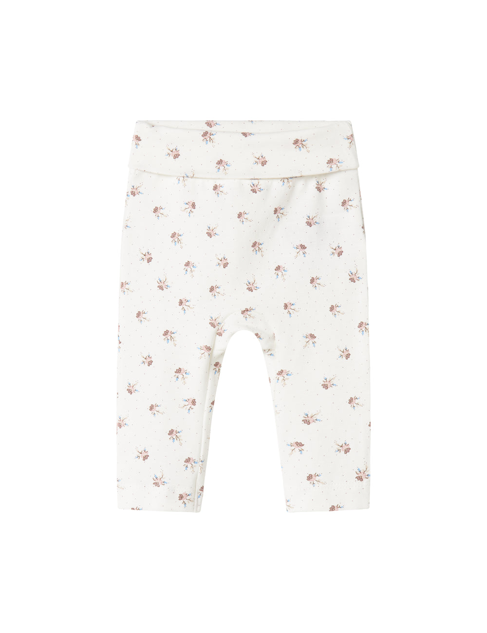 Soft baby pants with floral pattern