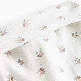 Bløde babybukser med blomstermønster og futter