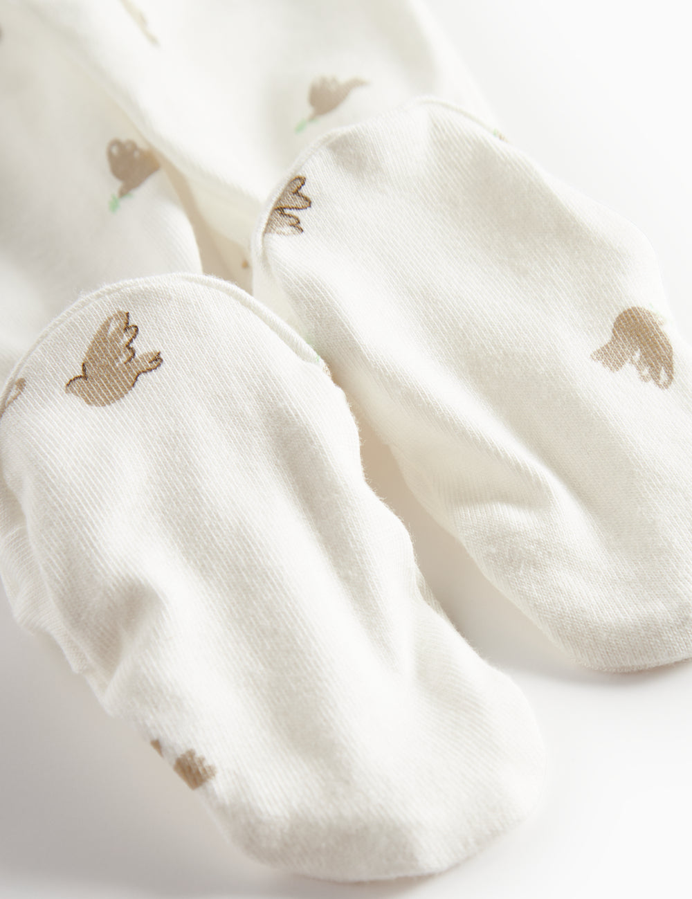 Soft baby pants with bird pattern