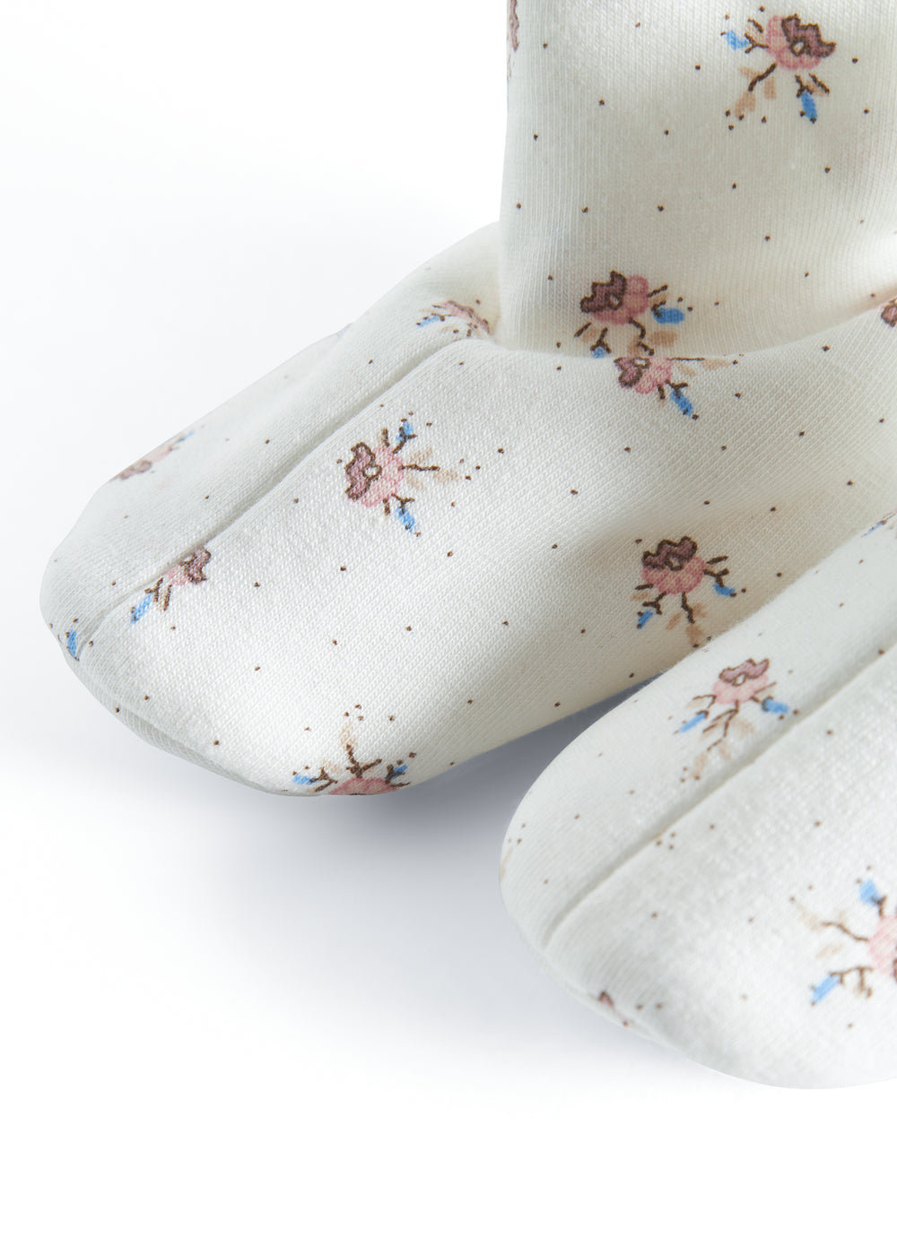 Babyfutter med blomstermønster