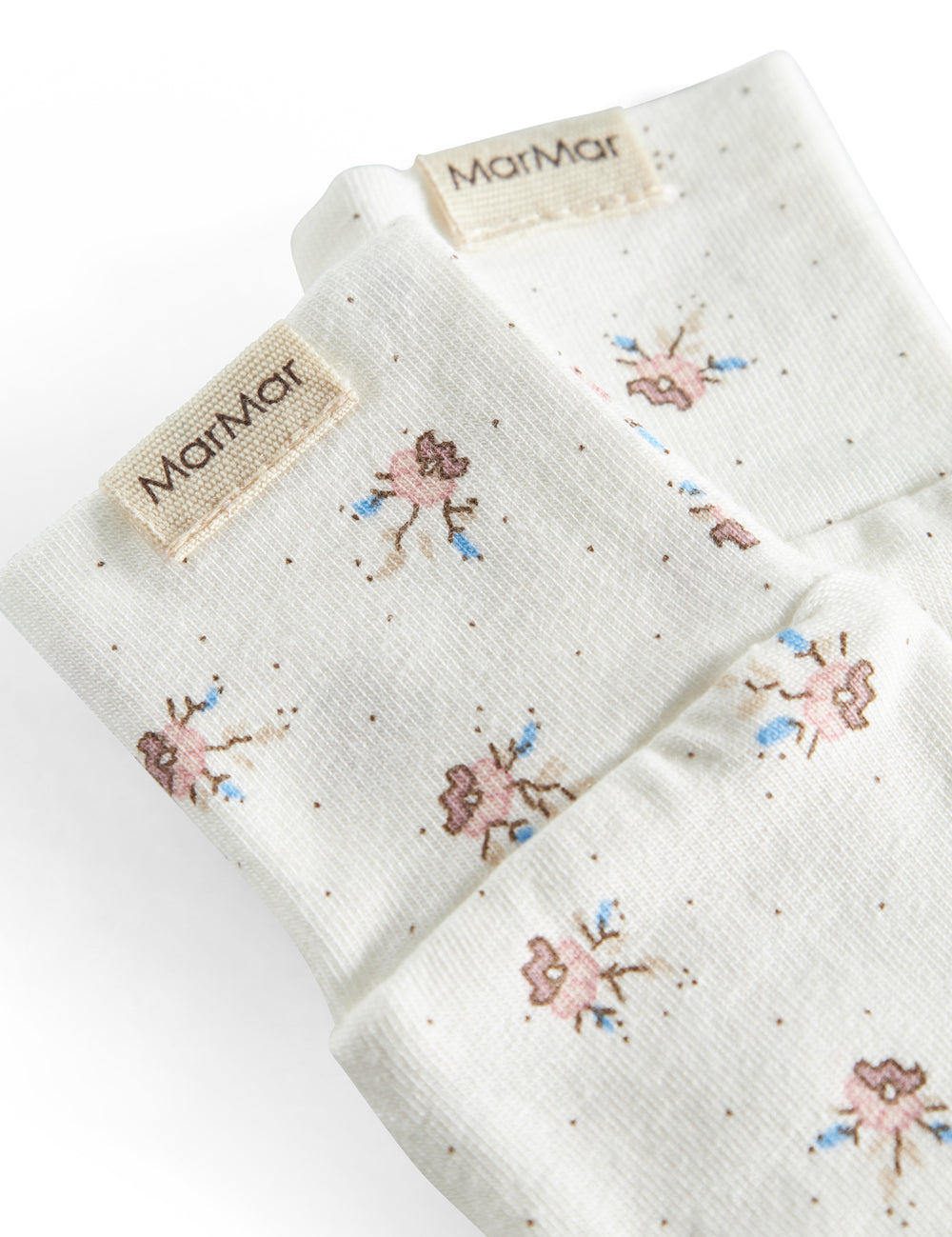 Bløde babyluffer med sødt blomstermønster