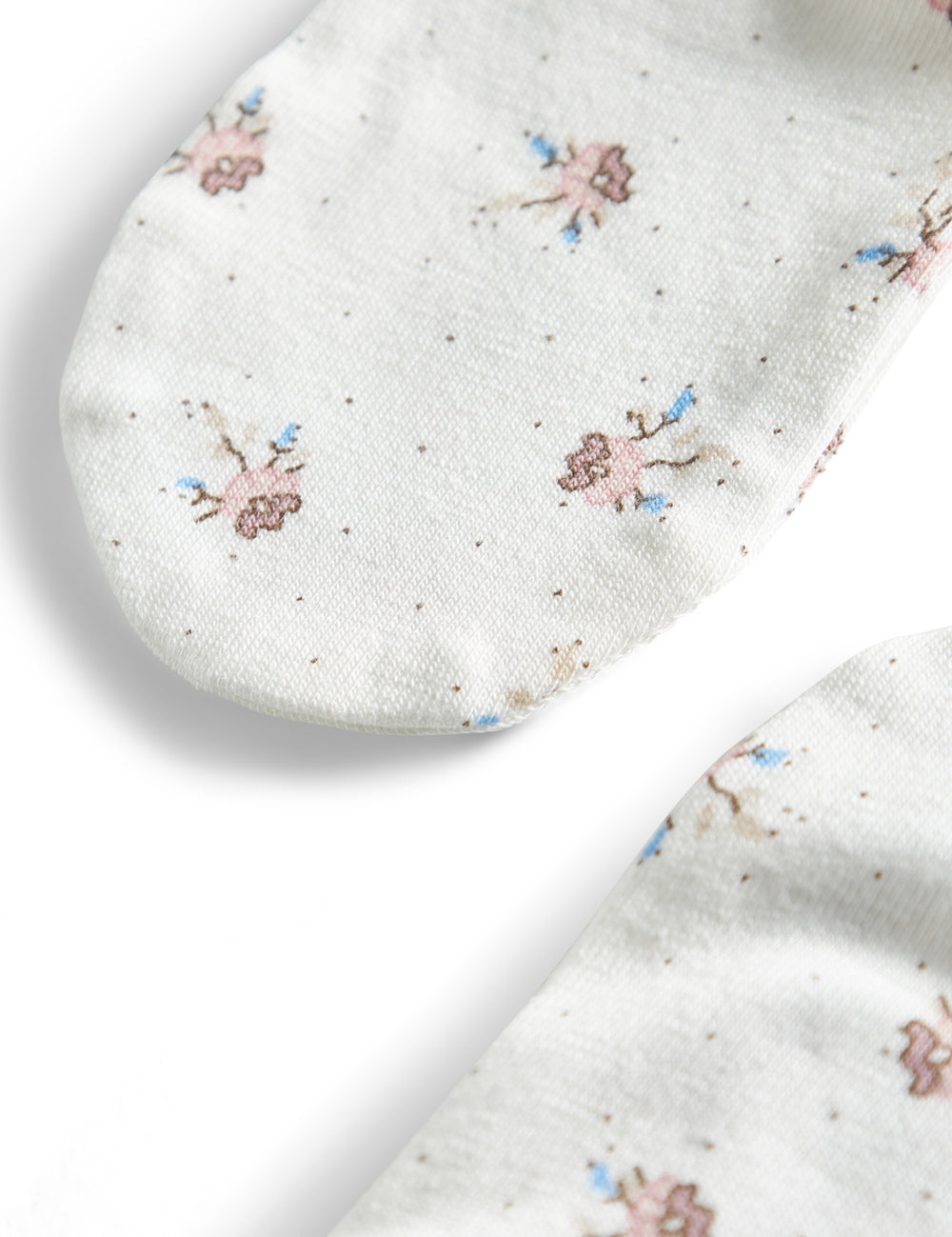 Bløde babyluffer med sødt blomstermønster