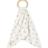 Bidering med blødt stof og mønsterprint