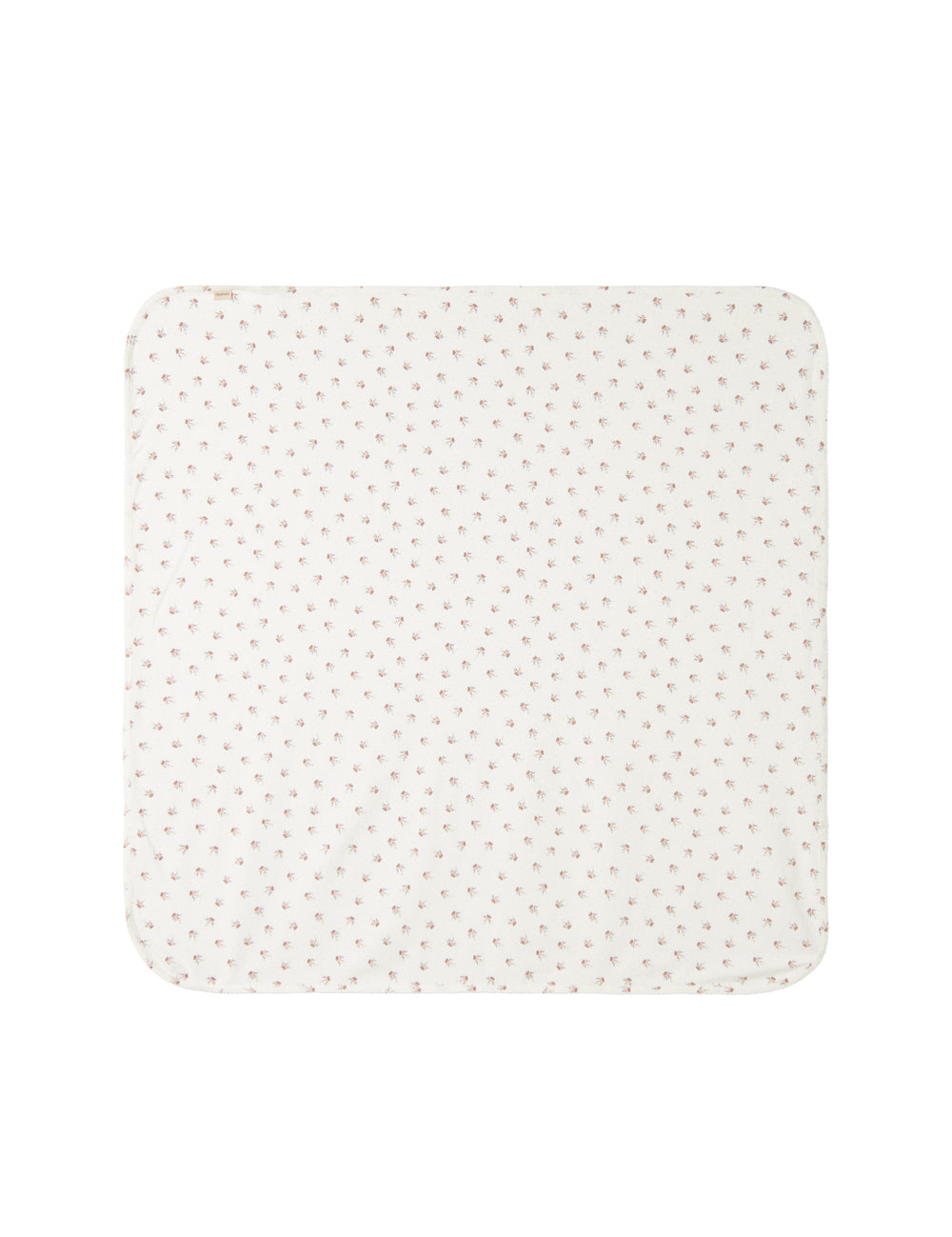 babytæppe med blomstermønster