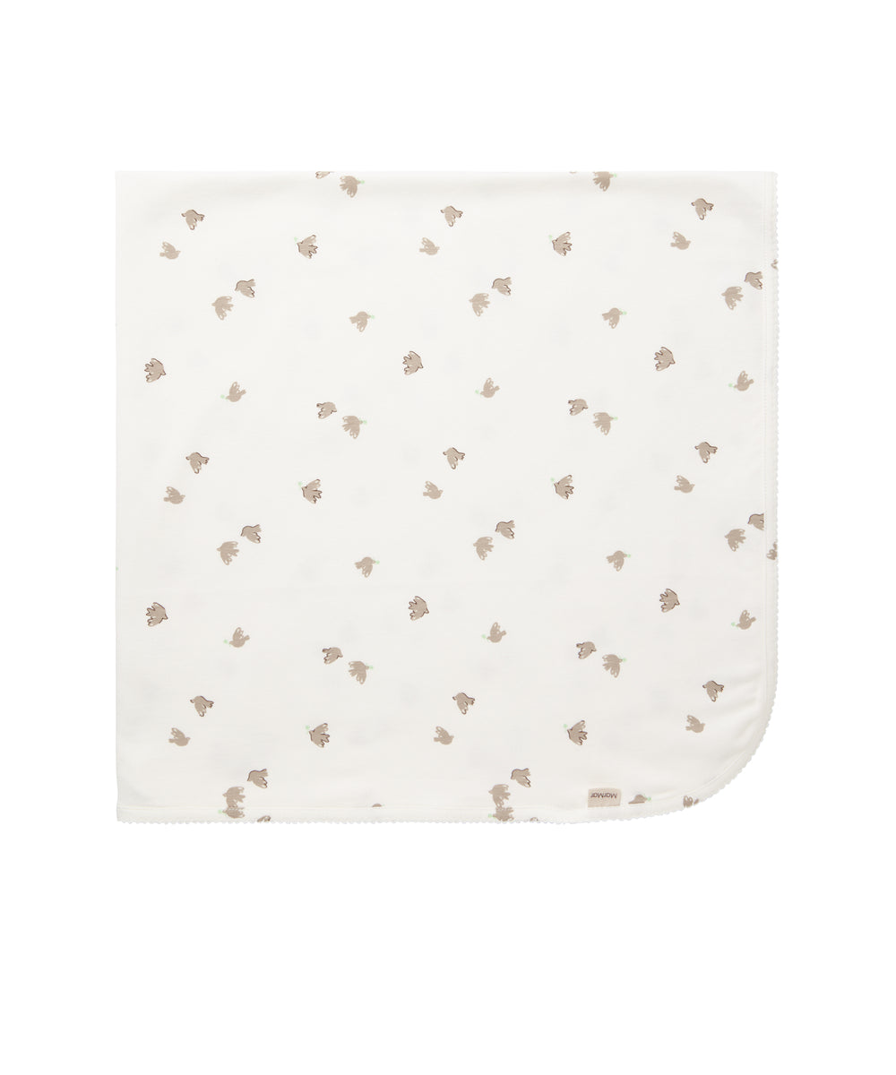 Babytæppe med blødt mønsterprint