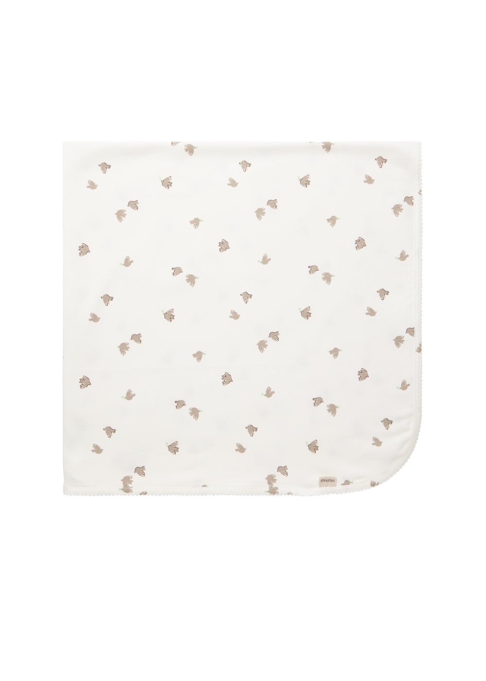 Babytæppe med blødt mønsterprint