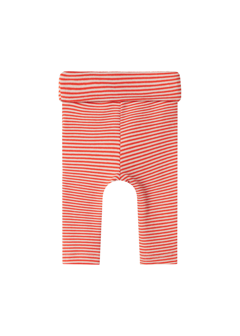 Rød og hvid stribede bukser til baby