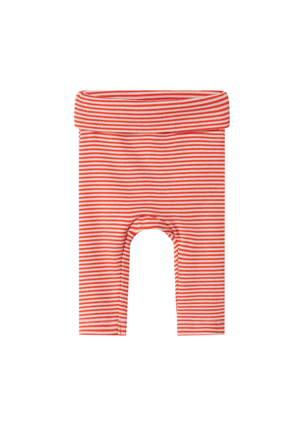 Rød og hvid stribede bukser til baby