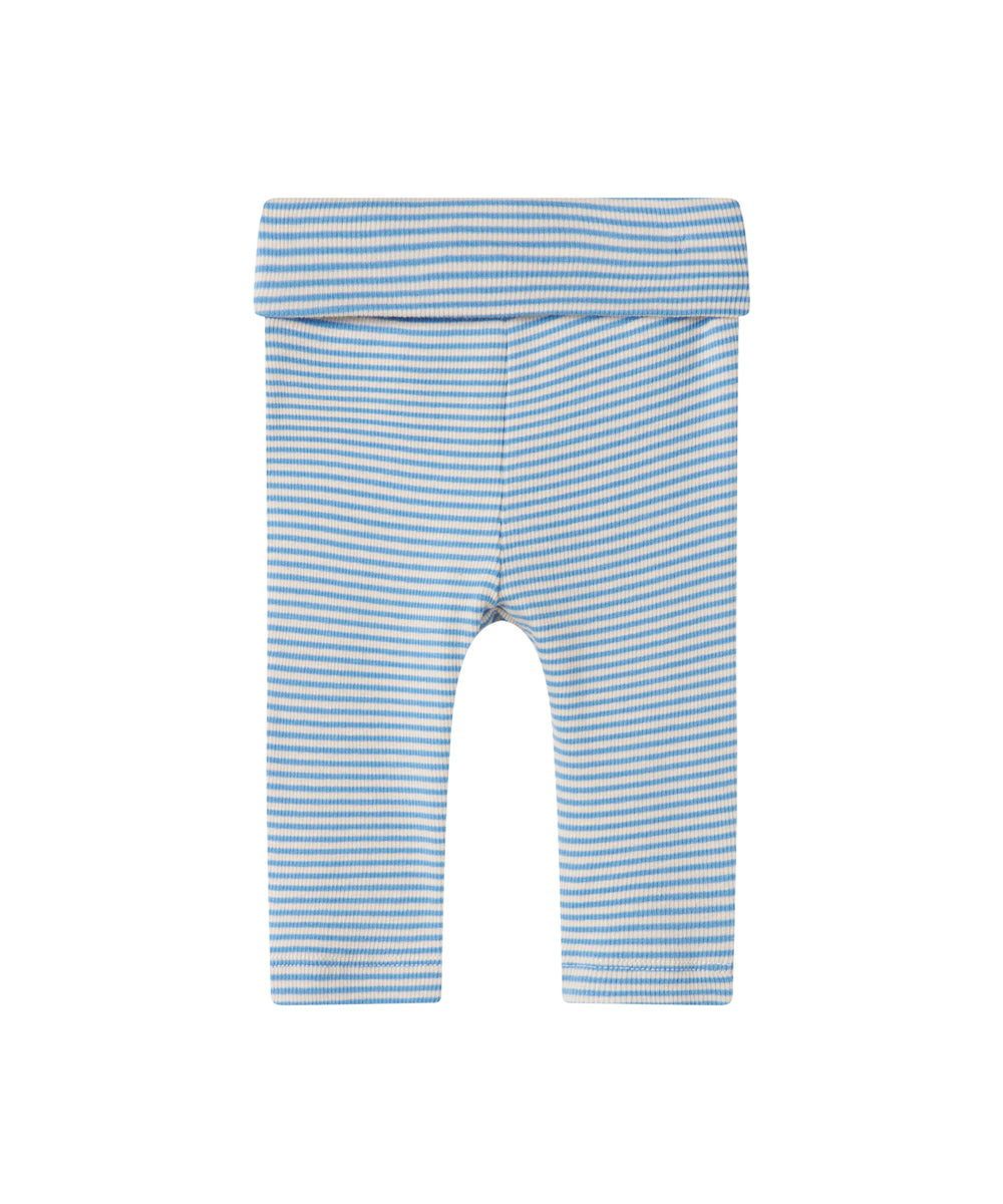 Blå og hvid stribede bukser til baby