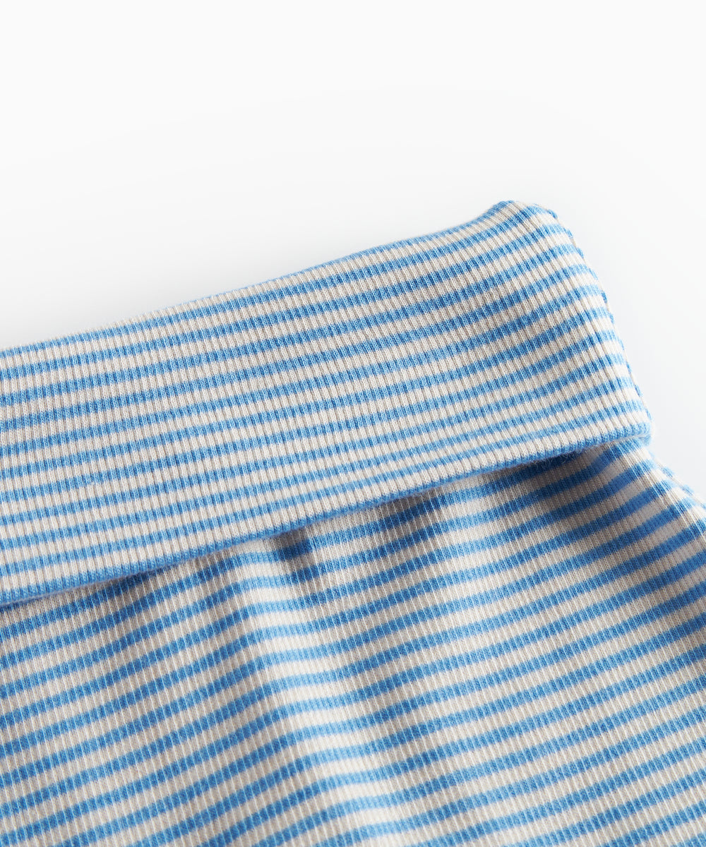 Blå og hvid stribede bukser til baby