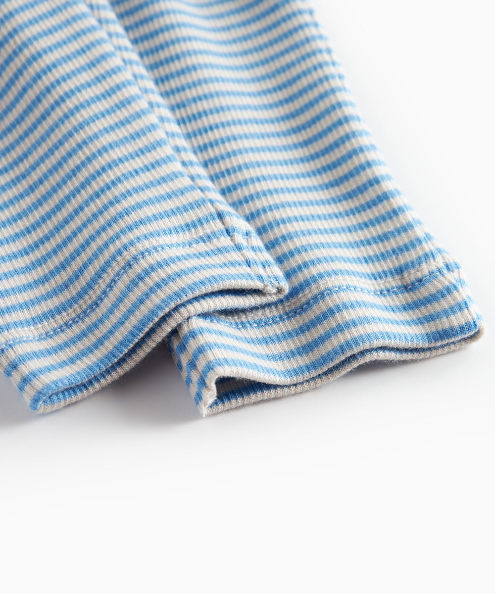 Blå og hvid stribede bukser til baby