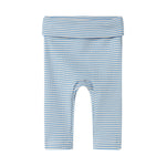 Blå og hvid stribede bukser til baby