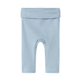 Blå og hvid stribede bukser til baby