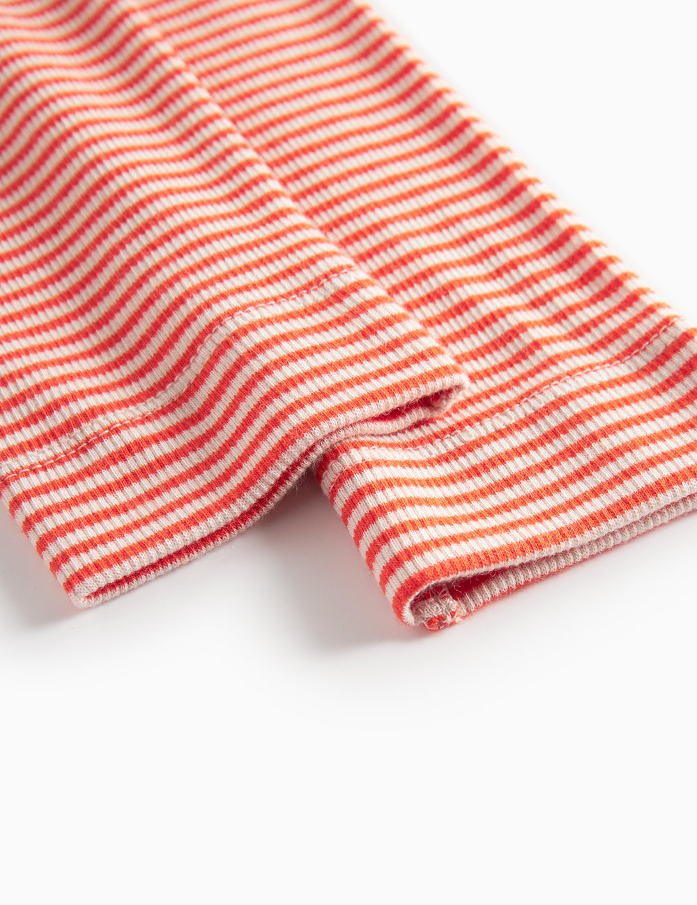 Rød- og hvidstribede leggings til børn