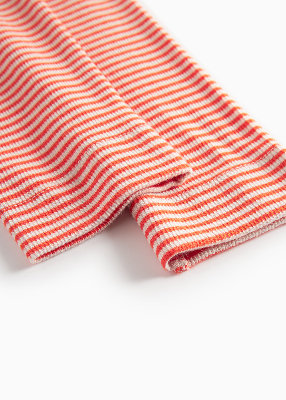 Rød- og hvidstribede leggings til børn