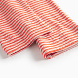 Rød- og hvidstribede leggings til børn