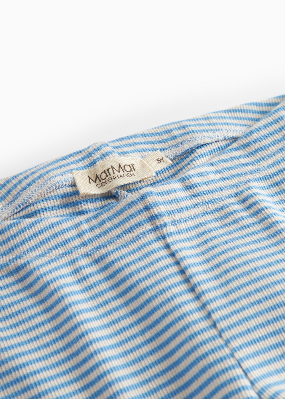 Blå- og hvidstribede leggings til børn