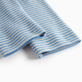 Blå- og hvidstribede leggings til børn