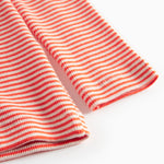 Rød og hvid stribet bluse med lange ærmer til børn