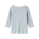 Tuti Wrap LS, Blouse - Blue Stone