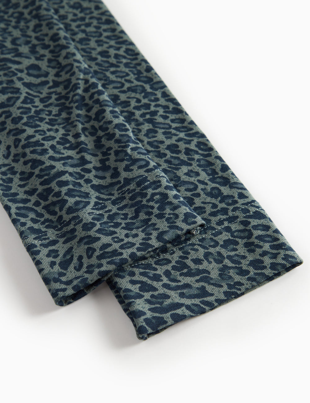 Grøn leopardmønstret leggings til børn