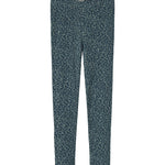 Grøn leopardmønstret leggings til børn