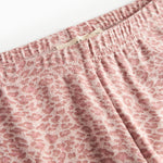 Lyserøde leopardmønstret leggings til børn